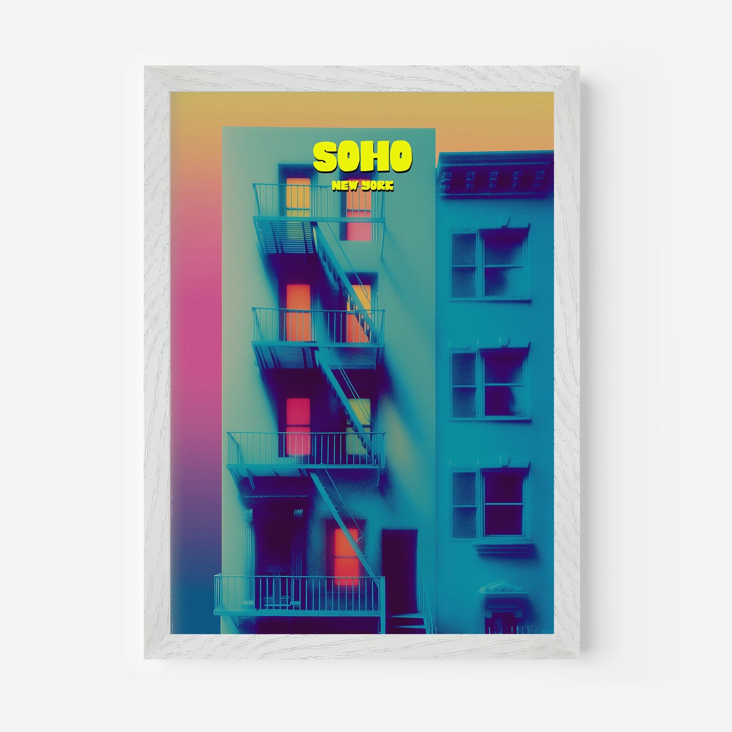 Soho New York Manhattan America Travel Poster
