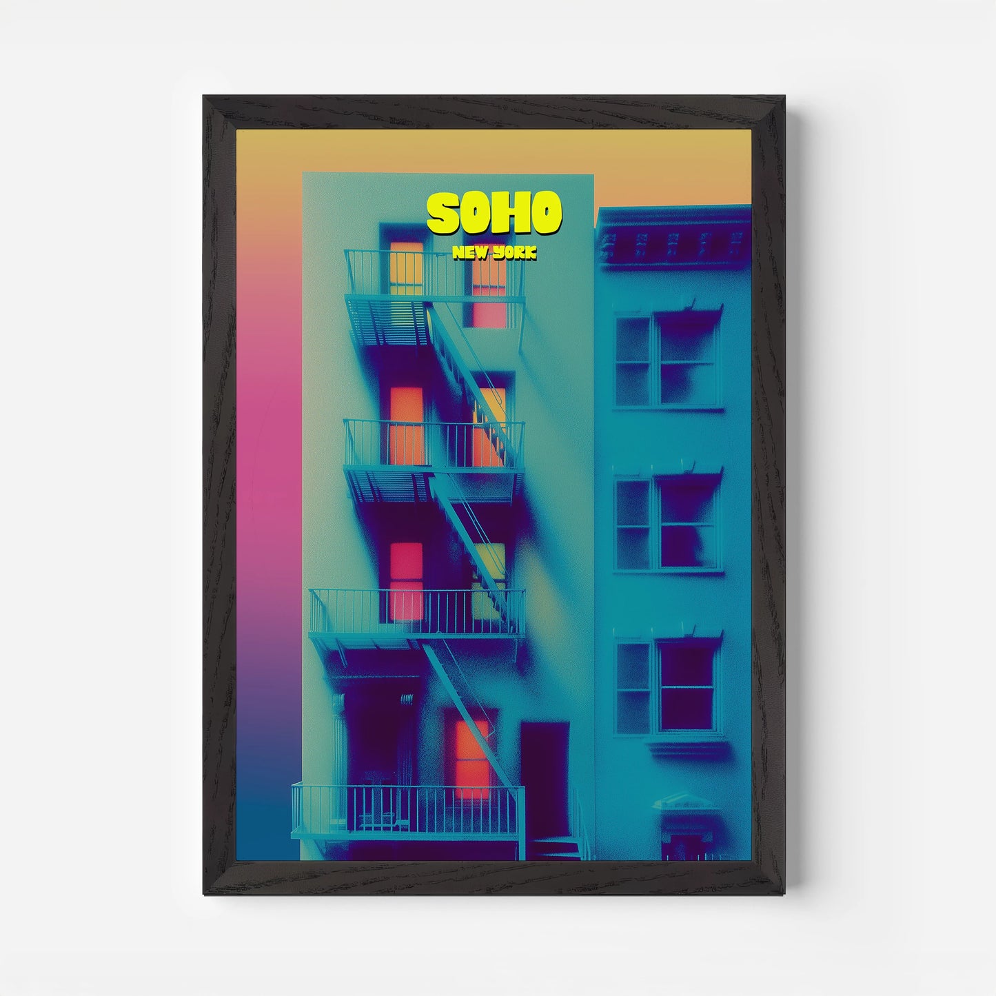 Soho New York Manhattan America Travel Poster