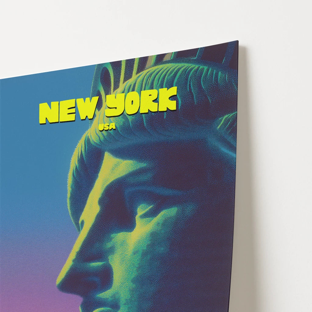 Statue Of Liberty New York Manhattan America Travel Poster