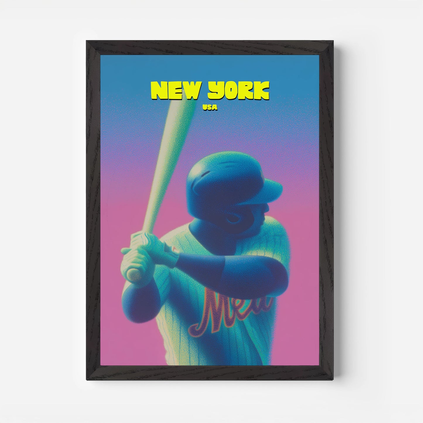 The Mets Baseball New York Manhattan America Travel Poster