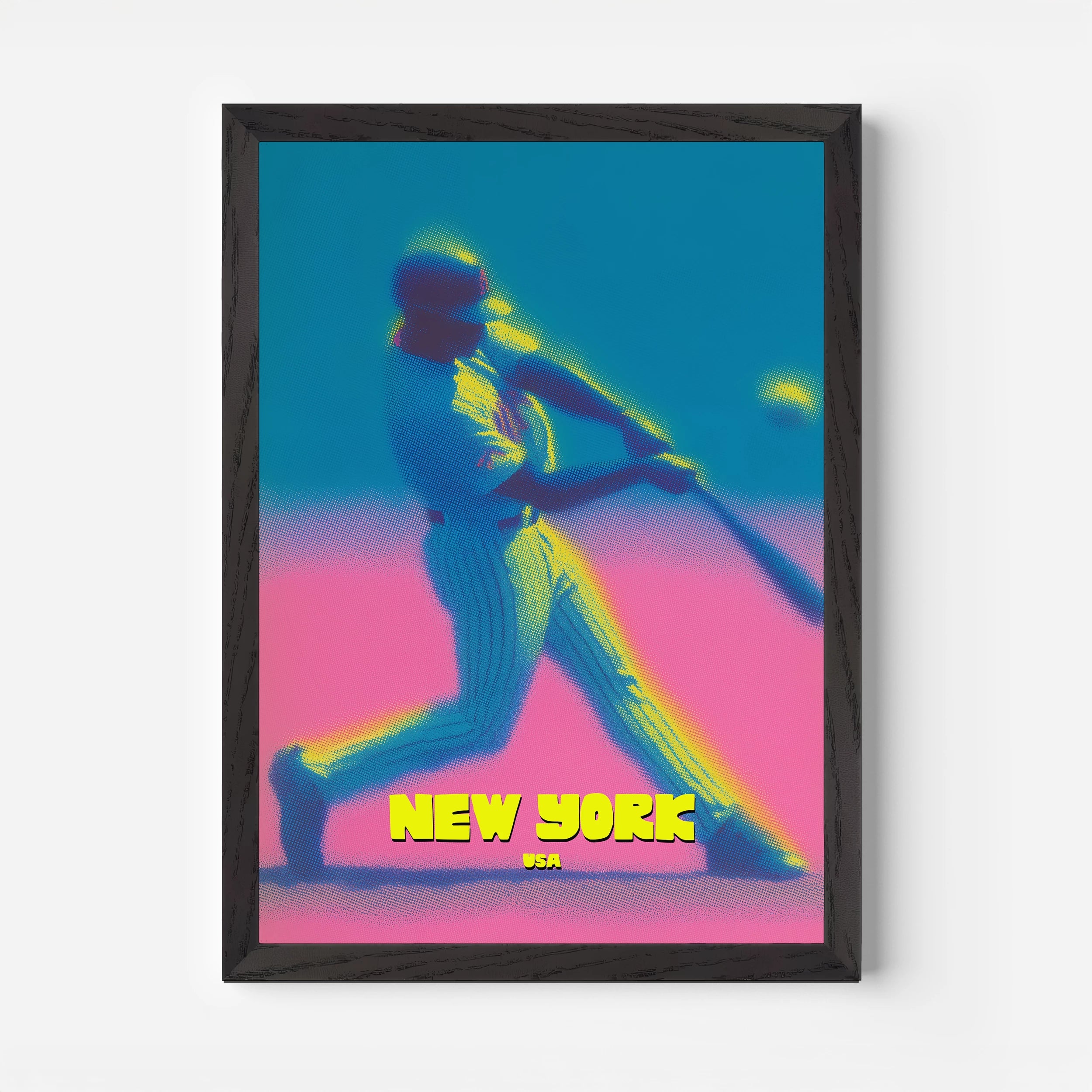 The Mets Baseball New York Manhattan America Travel Poster