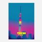 Tokyo Skytree Skyline Japan Asia Travel Poster