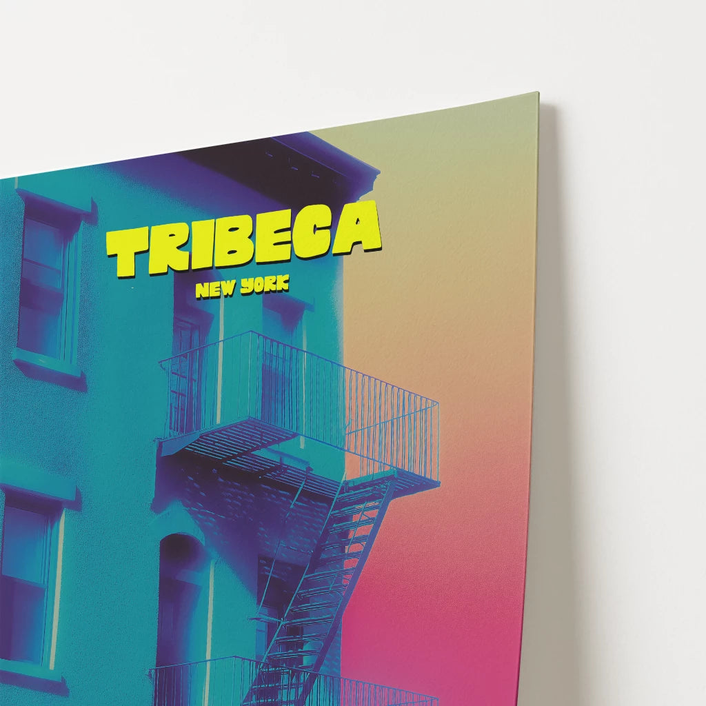 Tribeca New York Manhattan America Travel Poster