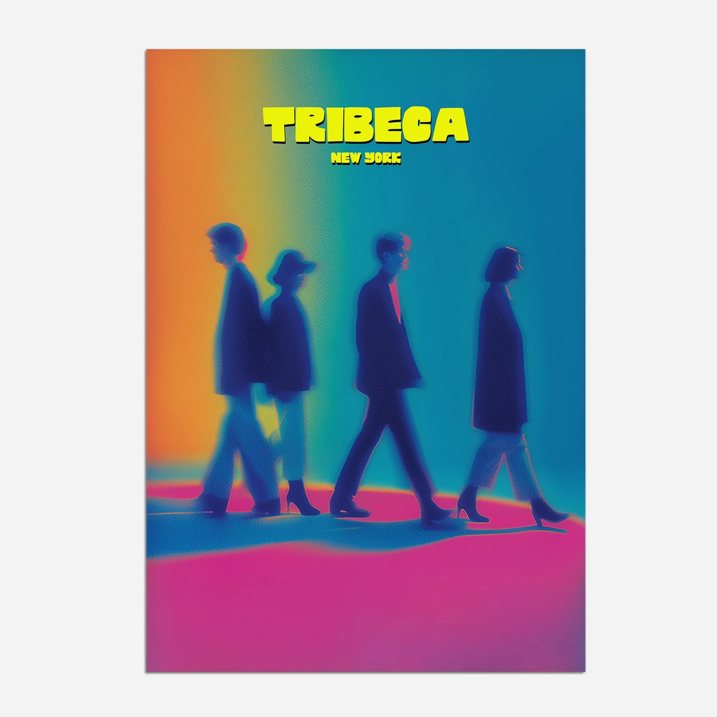 Tribeca New York Manhattan America Travel Poster