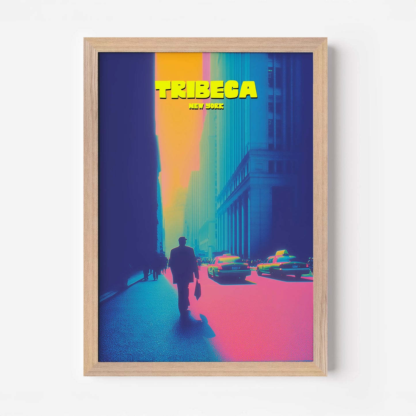 Tribeca New York Manhattan America Travel Poster