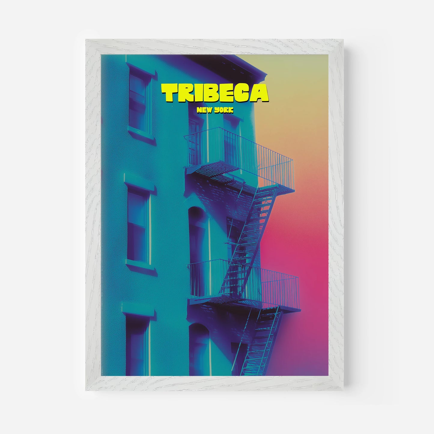 Tribeca New York Manhattan America Travel Poster