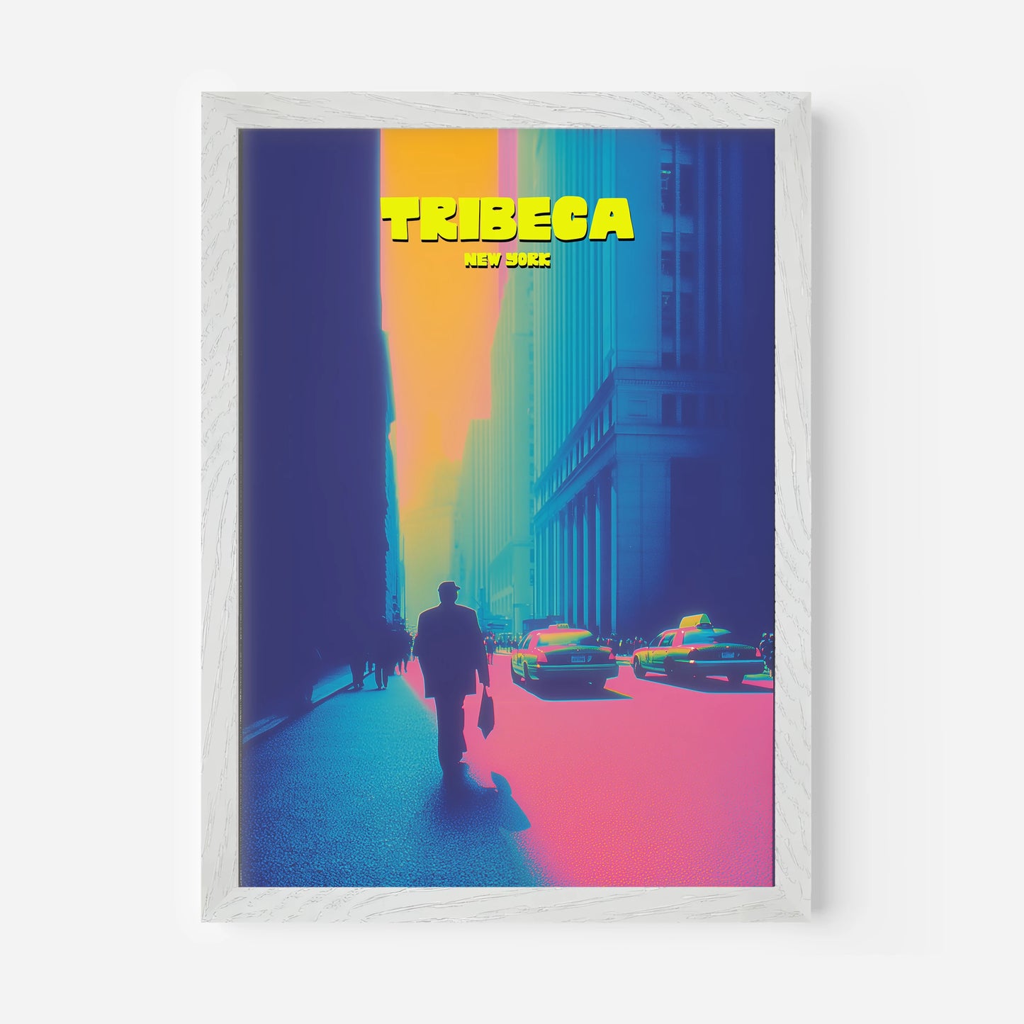 Tribeca New York Manhattan America Travel Poster