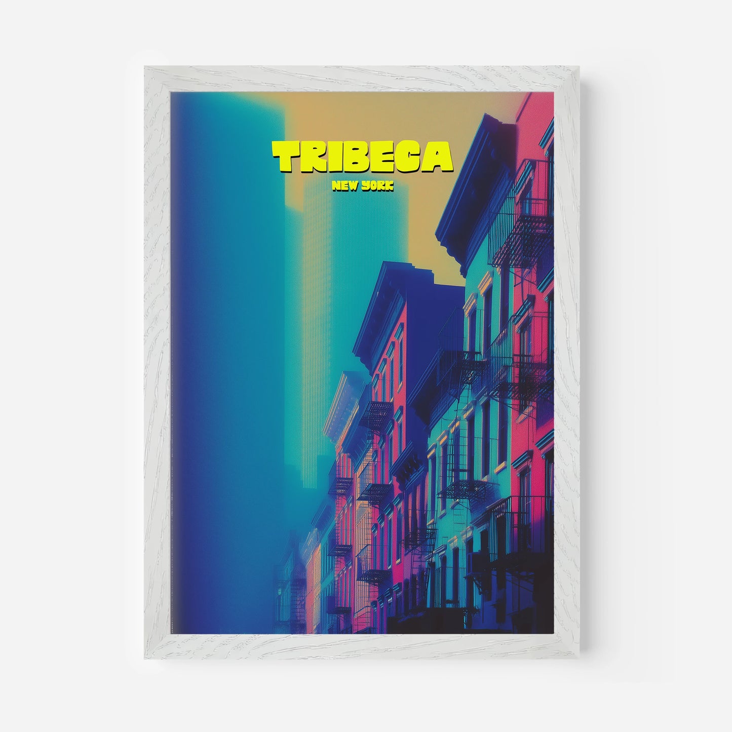 Tribeca New York Manhattan America Travel Poster