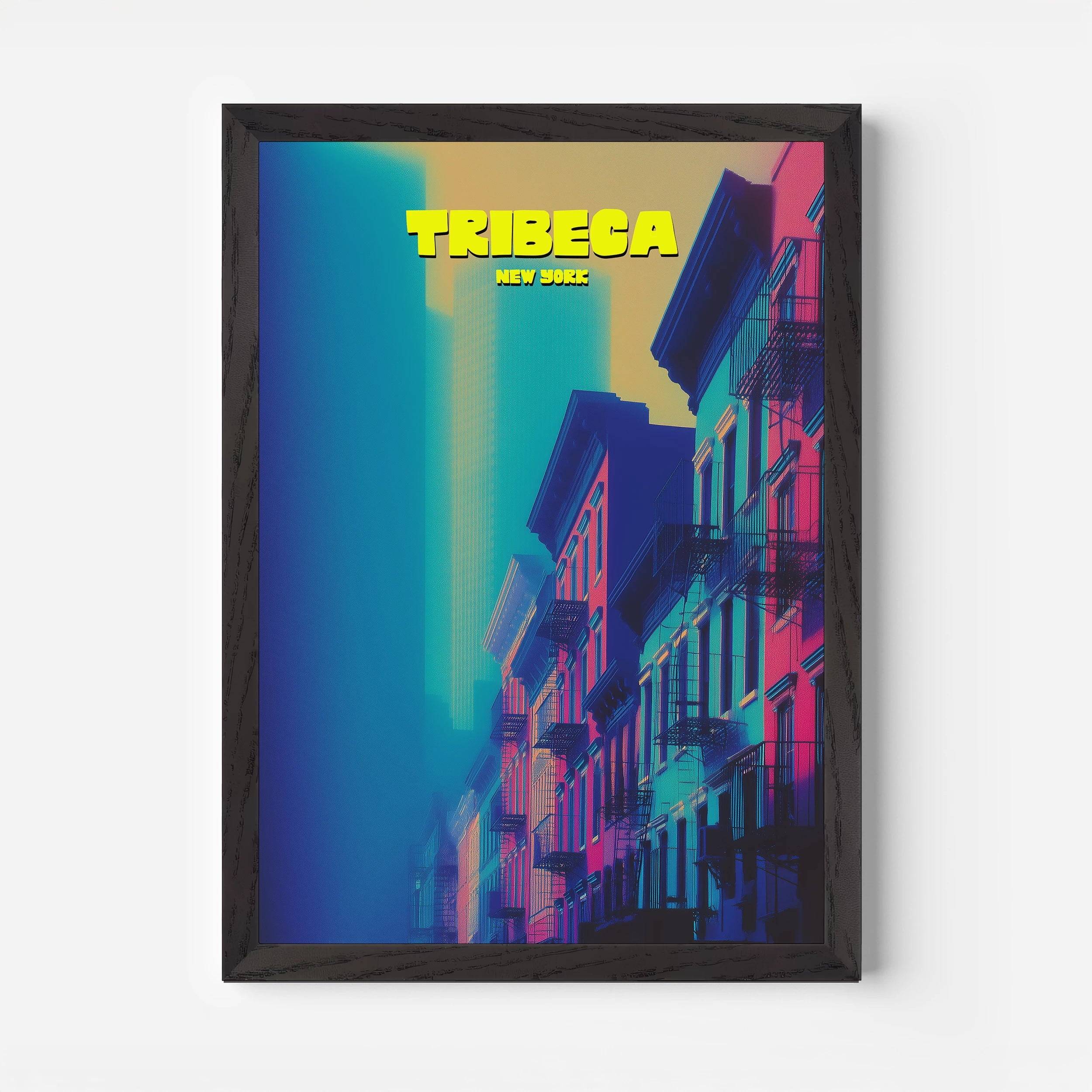 Tribeca New York Manhattan America Travel Poster