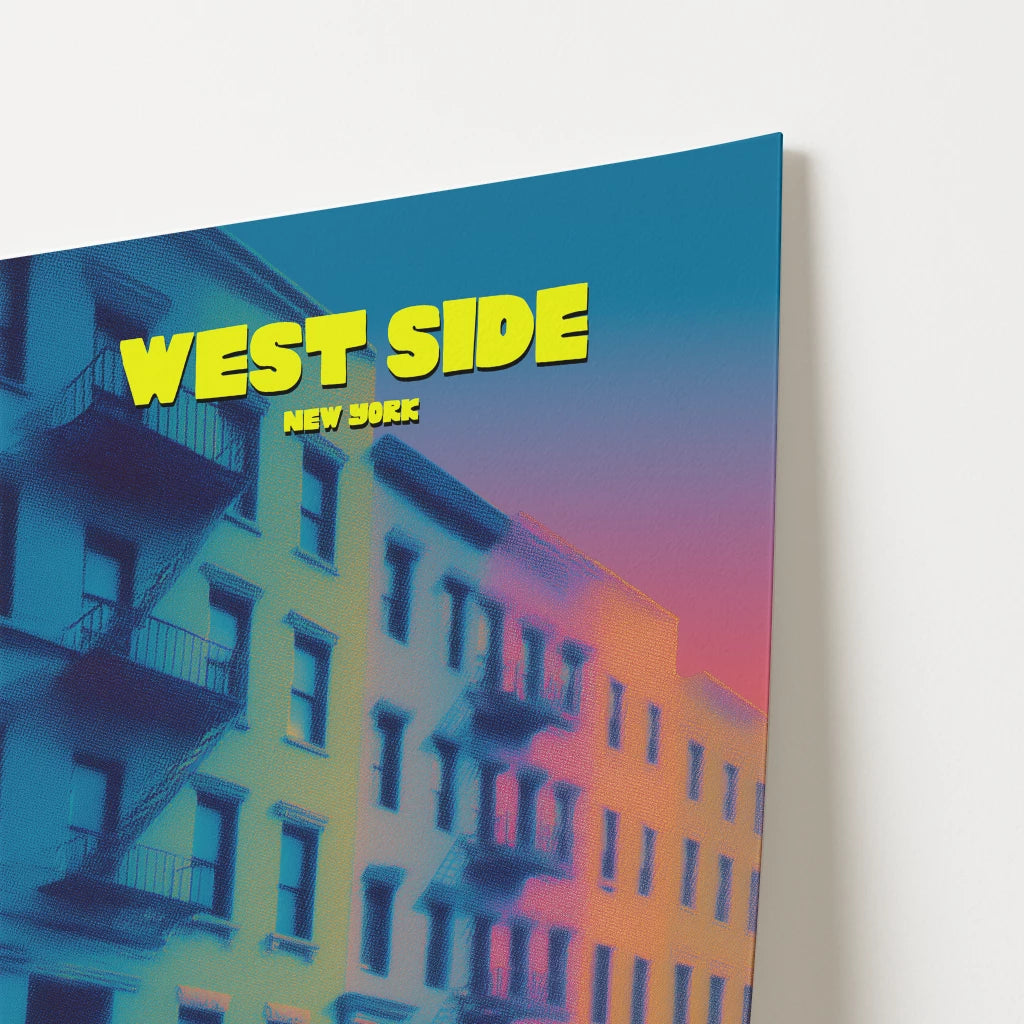 West Side New York Manhattan America Travel Poster