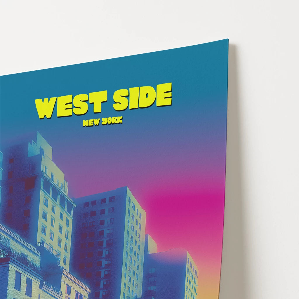 West Side New York Manhattan America Travel Poster