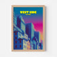 West Side New York Manhattan America Travel Poster