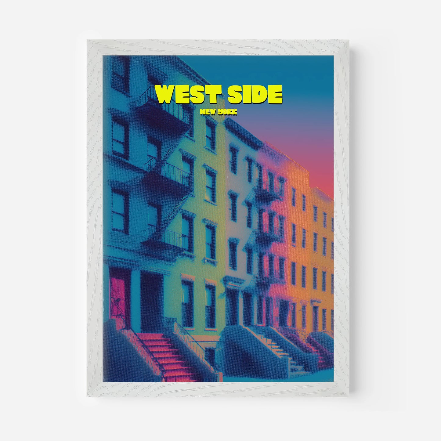 West Side New York Manhattan America Travel Poster