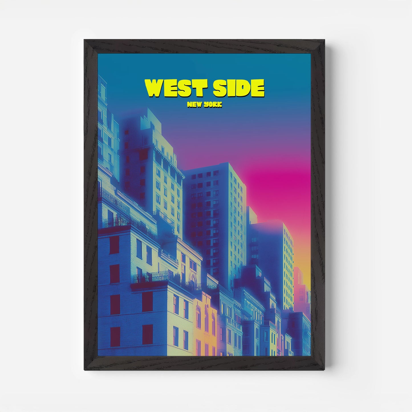 West Side New York Manhattan America Travel Poster