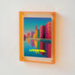 Coloured Transparent Acrylic Picture Frame - Orange