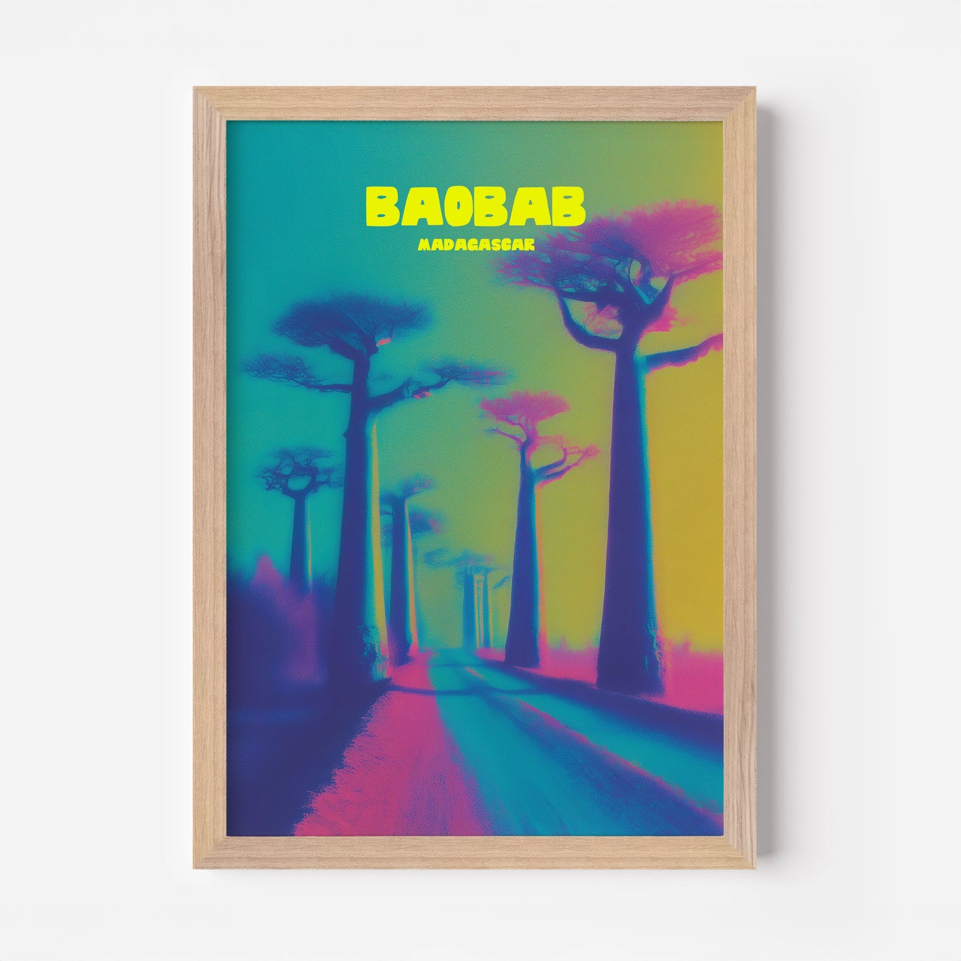 Allée des Baobabs Madagascar Africa Travel Poster - Postered
