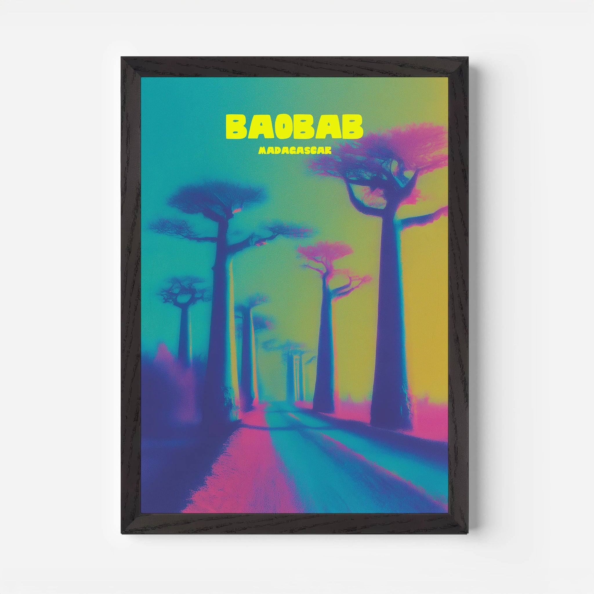Allée des Baobabs Madagascar Africa Travel Poster - Postered