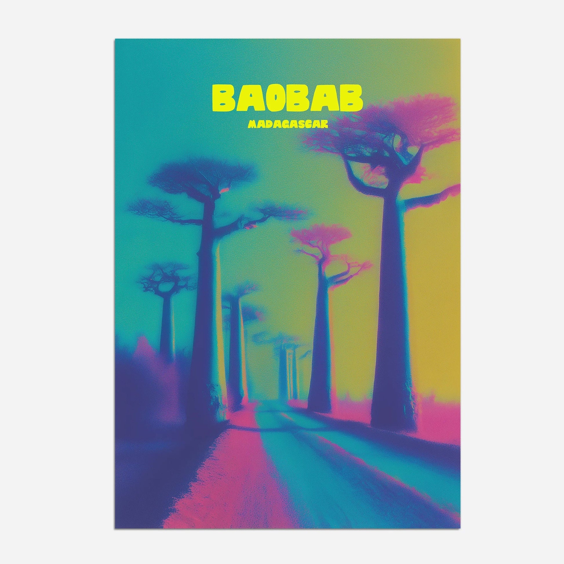 Allée des Baobabs Madagascar Africa Travel Poster - Postered