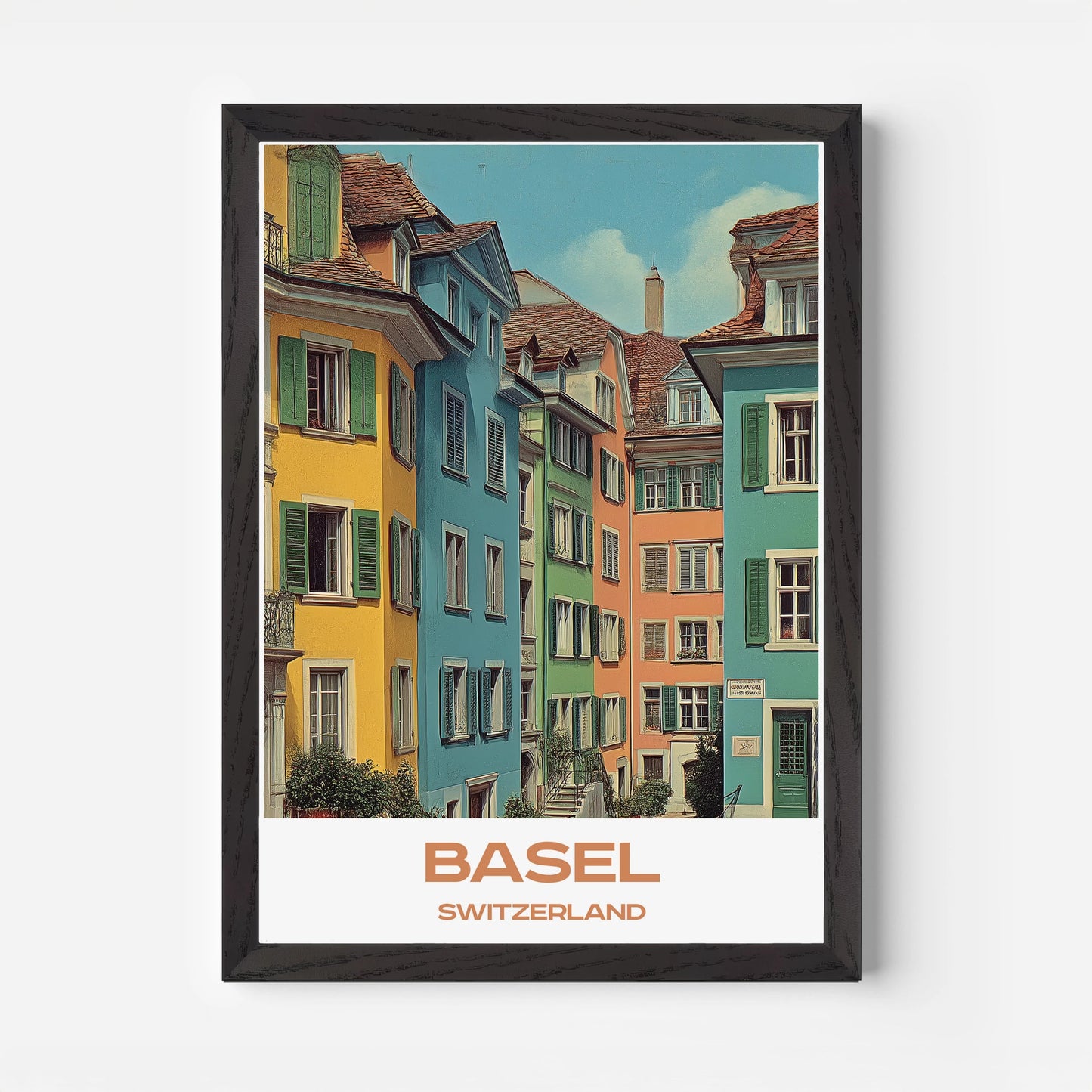 Basel Switzerland Europe Travel Poster - Postered
