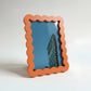Magnetic Modular Wavey Plastic Frame - Blood Orange - 5x7 Inch
