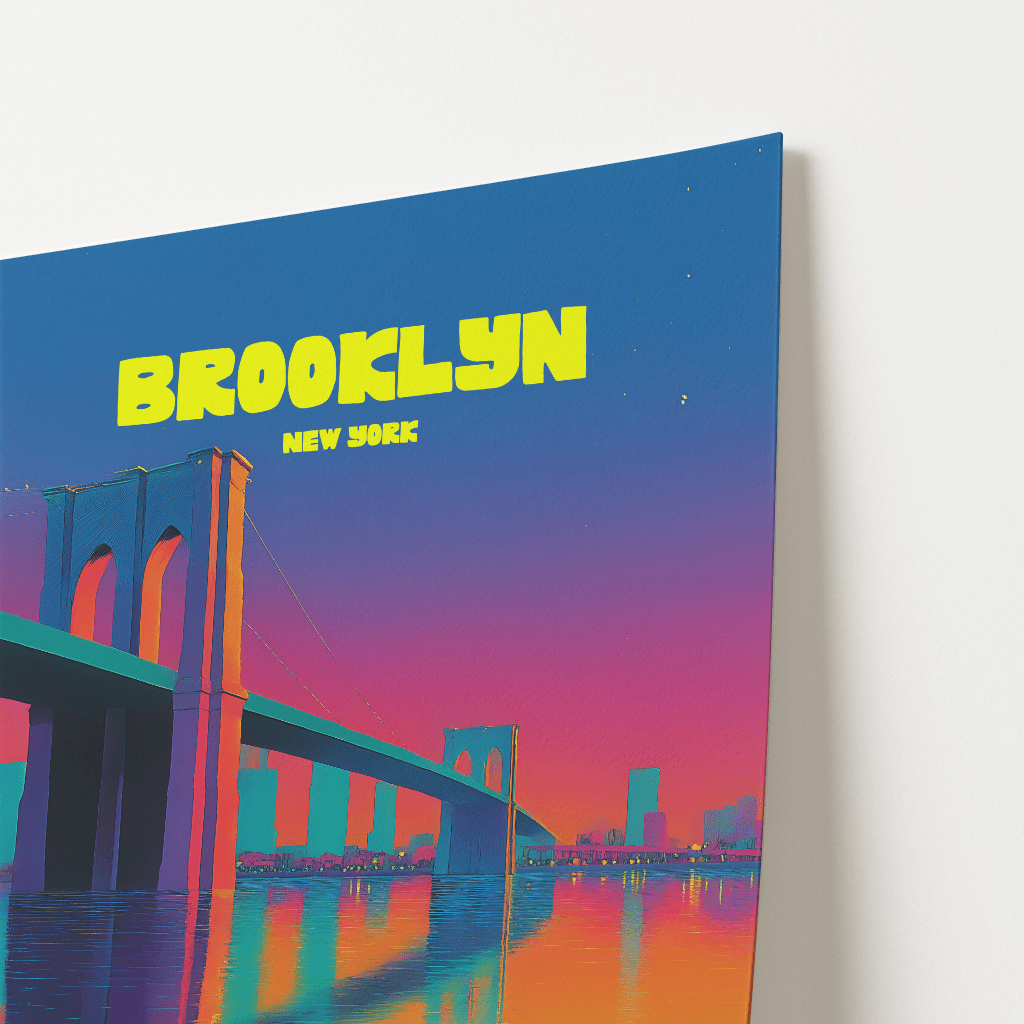 Brooklyn Bridge New York Travel Poster - Postered