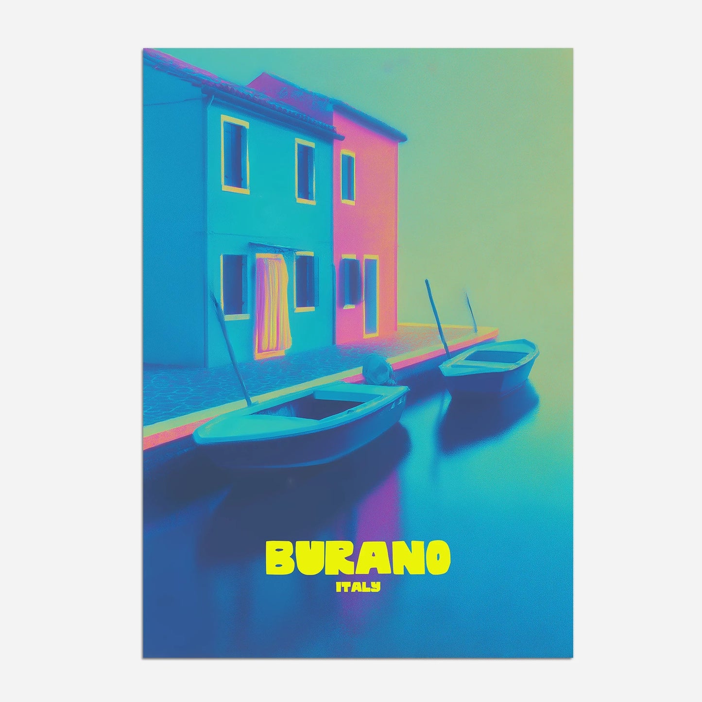 Burano Italy Travel Poster - Postered