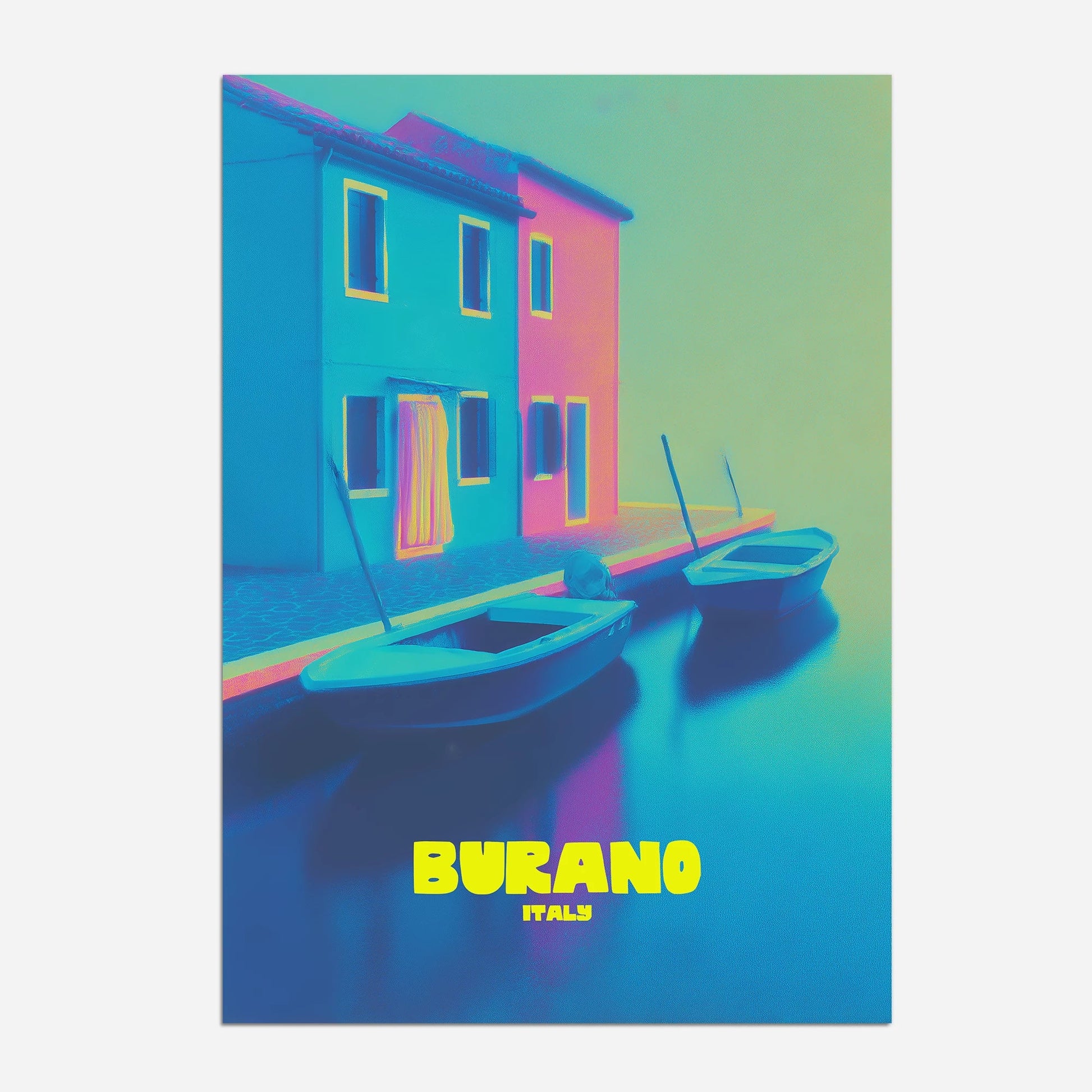 Burano Italy Travel Poster - Postered
