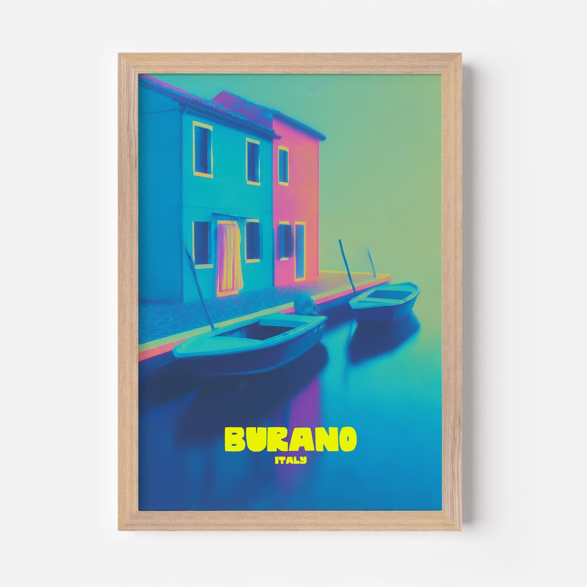 Burano Italy Travel Poster - Postered