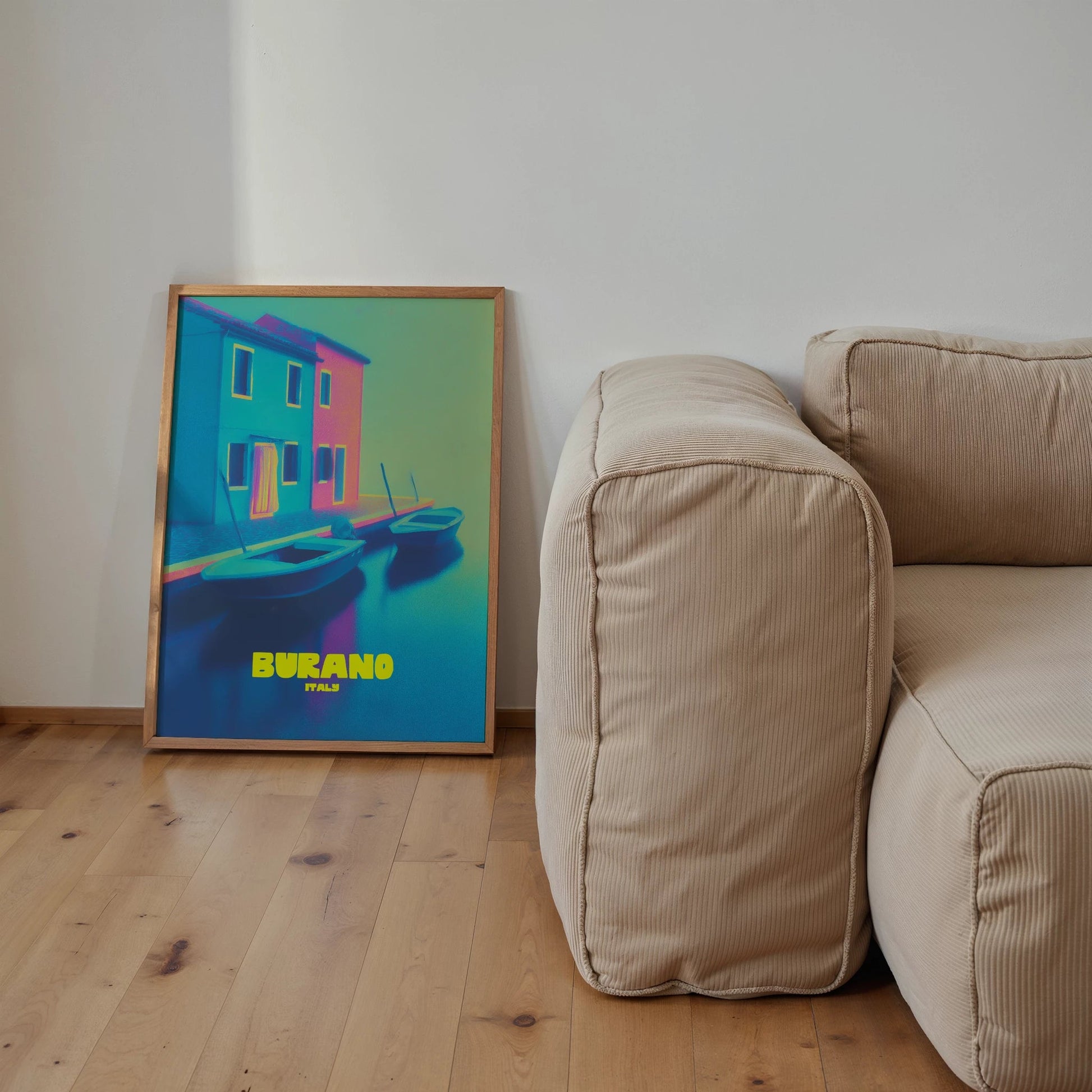 Burano Italy Travel Poster - Postered