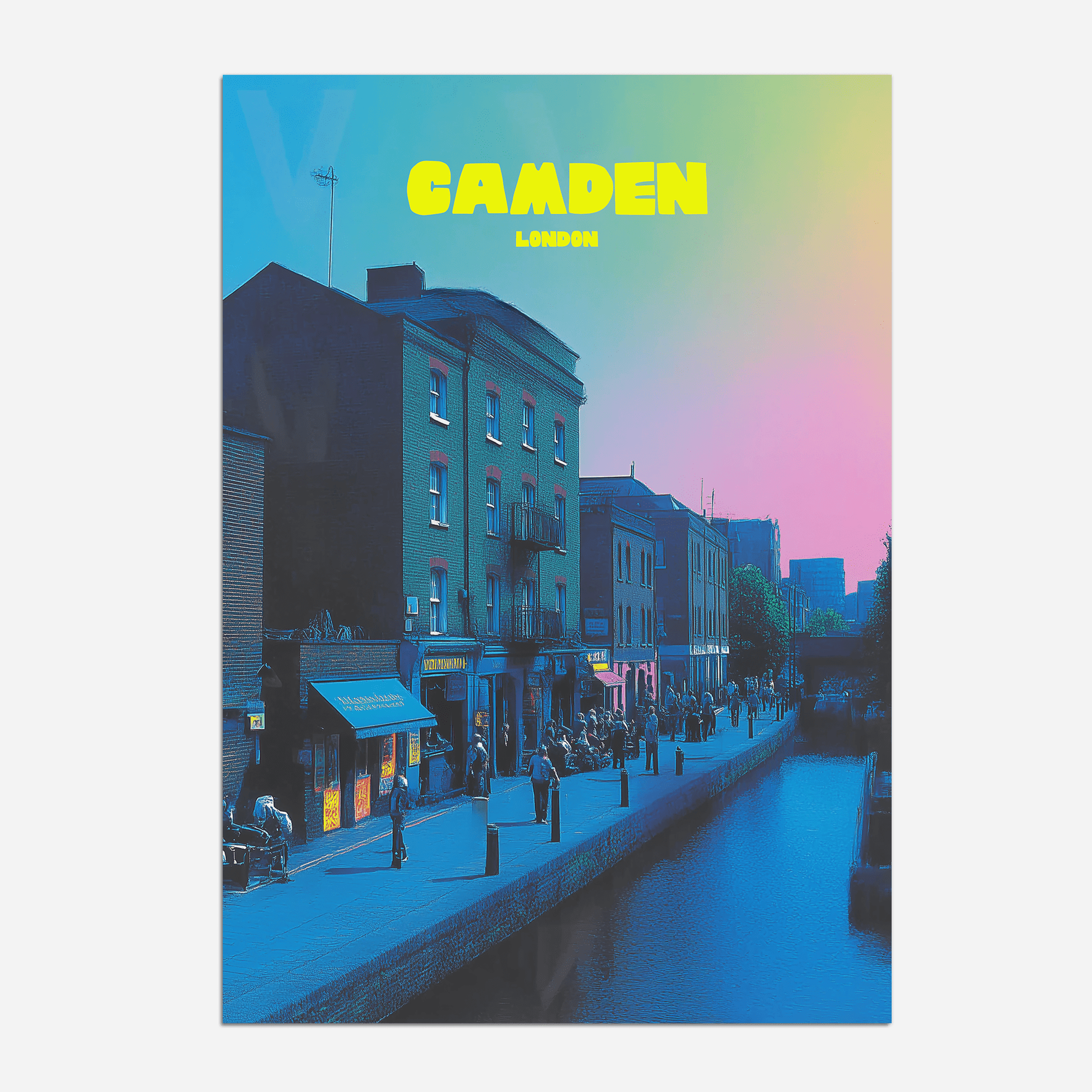 Camden Town London England Travel Poster - Postered
