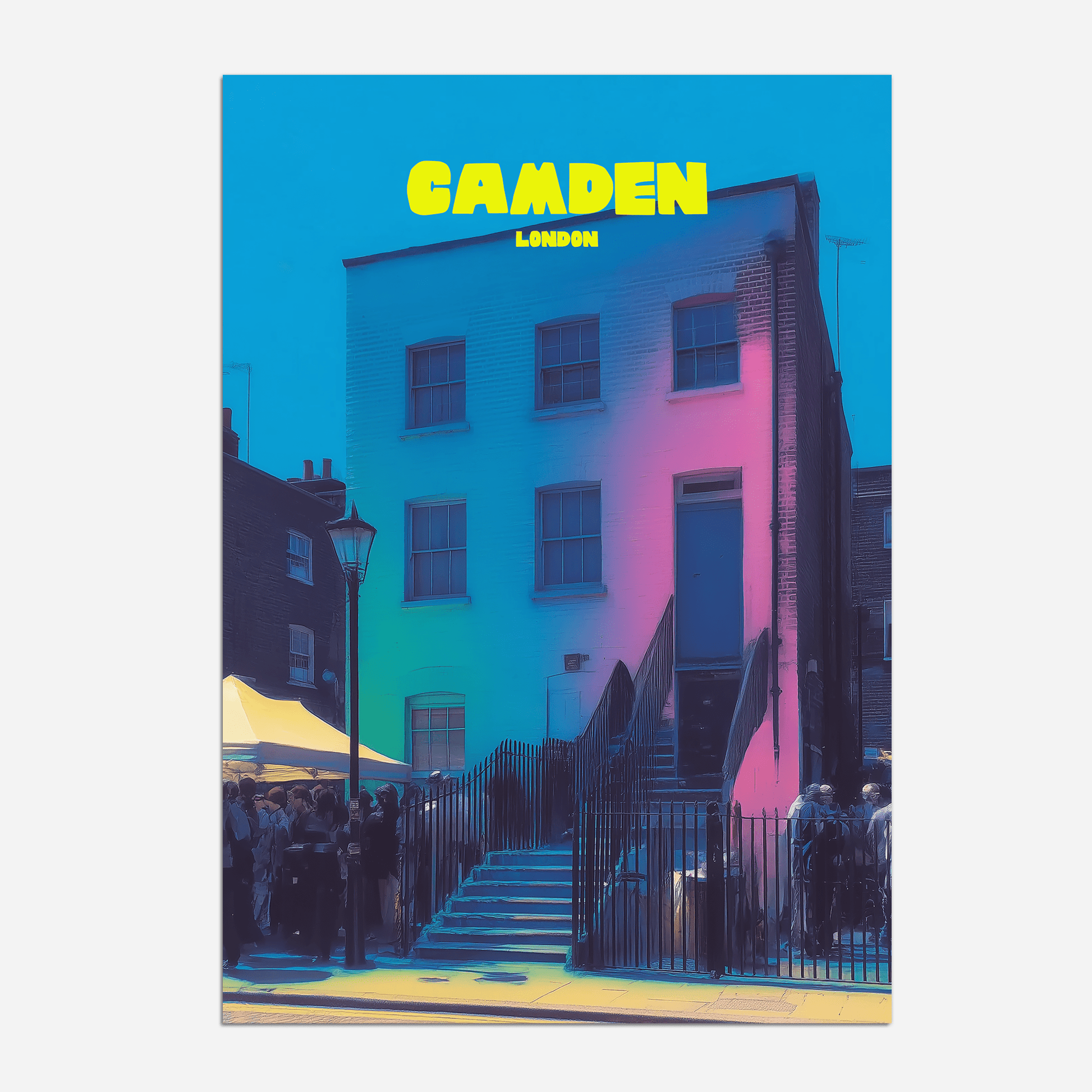 Camden Town London England Travel Poster - Postered