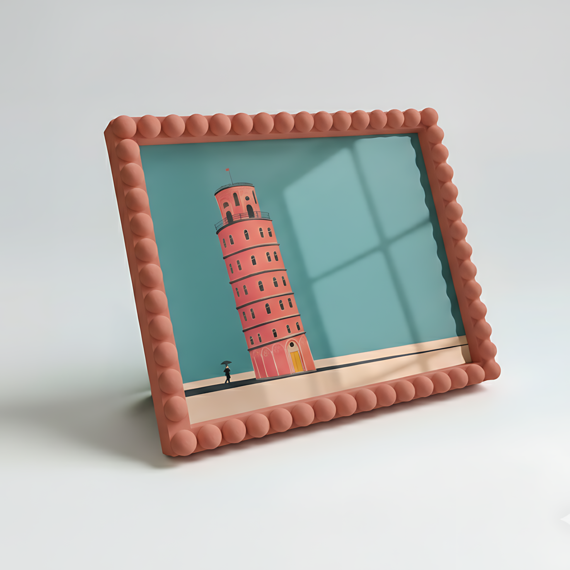 Magnetic Modular Bobbin Plastic Frame - Blood Orange - 5x7 Inch