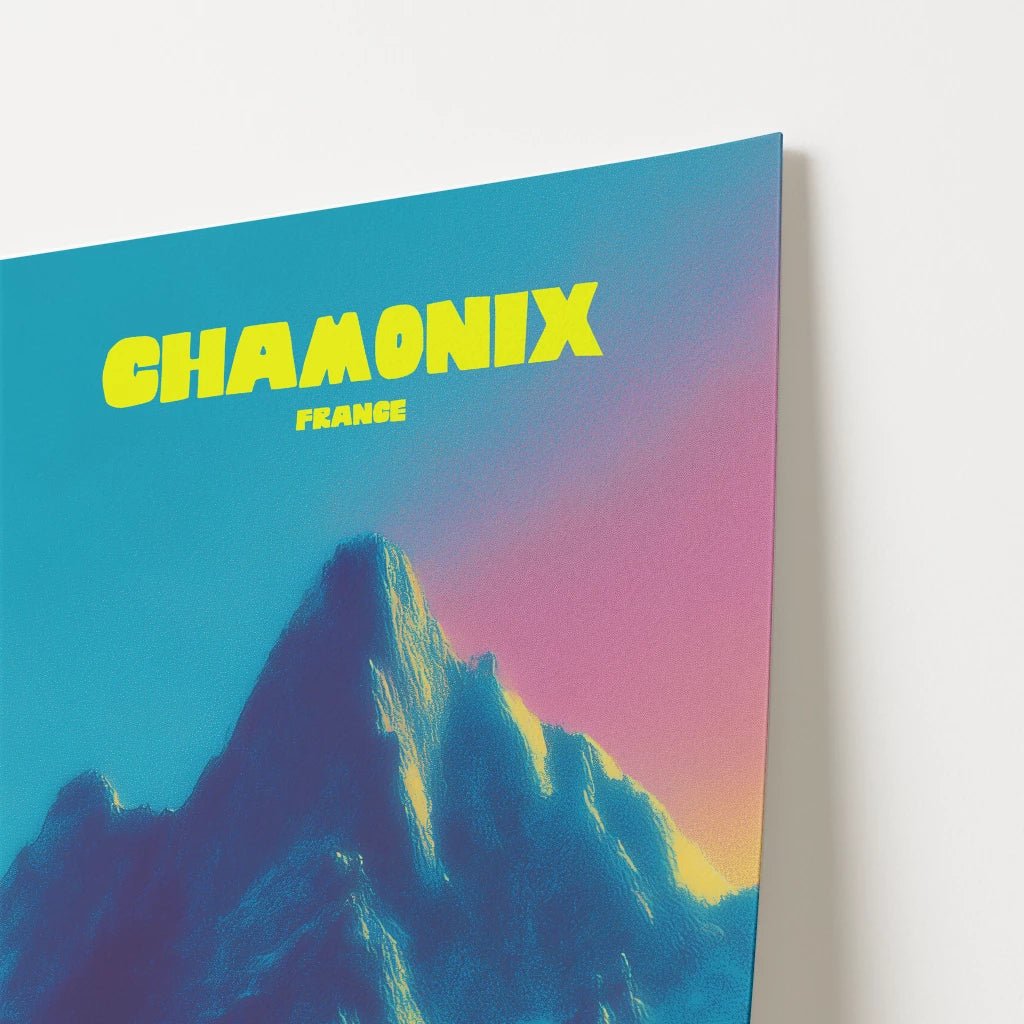 Chamonix France Ski Travel Poster - Postered