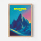 Chamonix France Ski Travel Poster - Postered