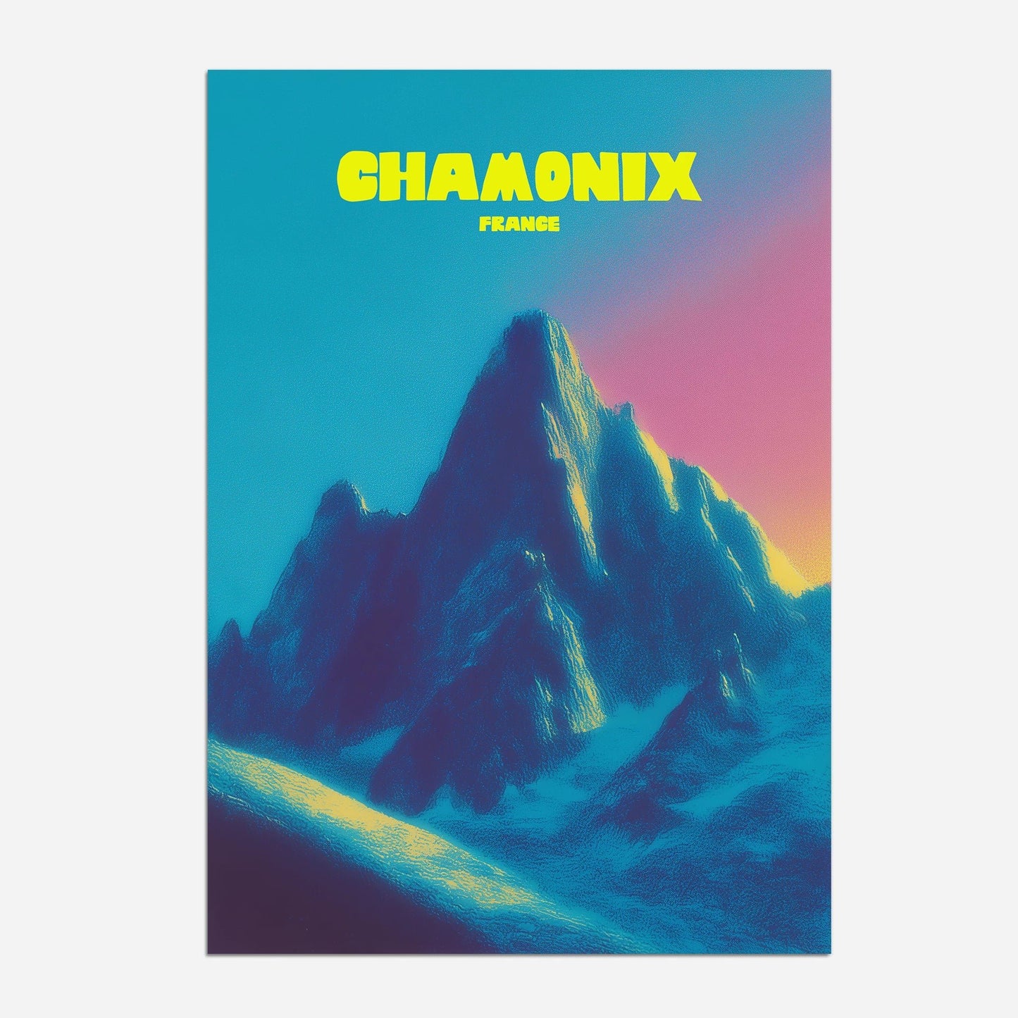 Chamonix France Ski Travel Poster - Postered