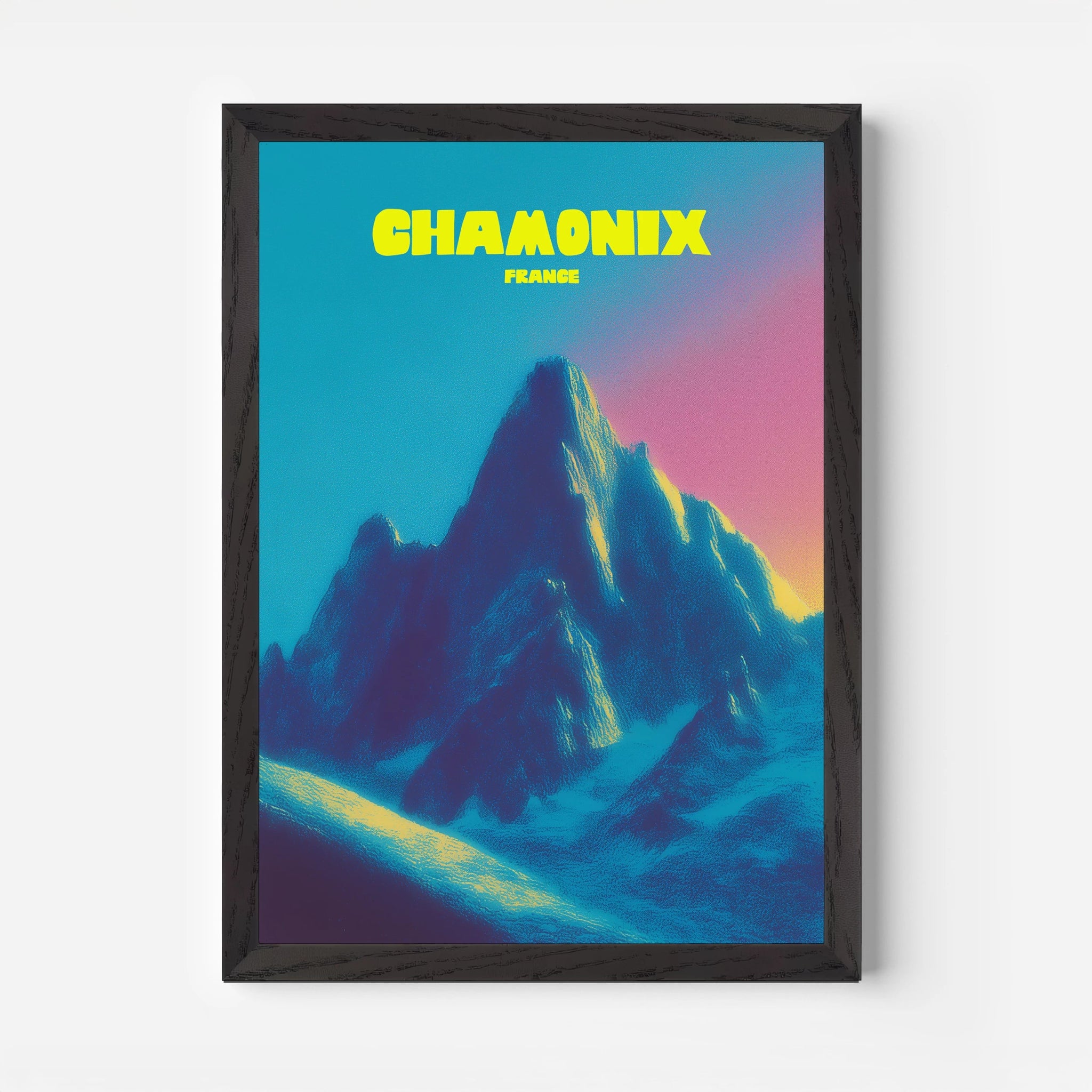 Chamonix France Ski Travel Poster - Postered