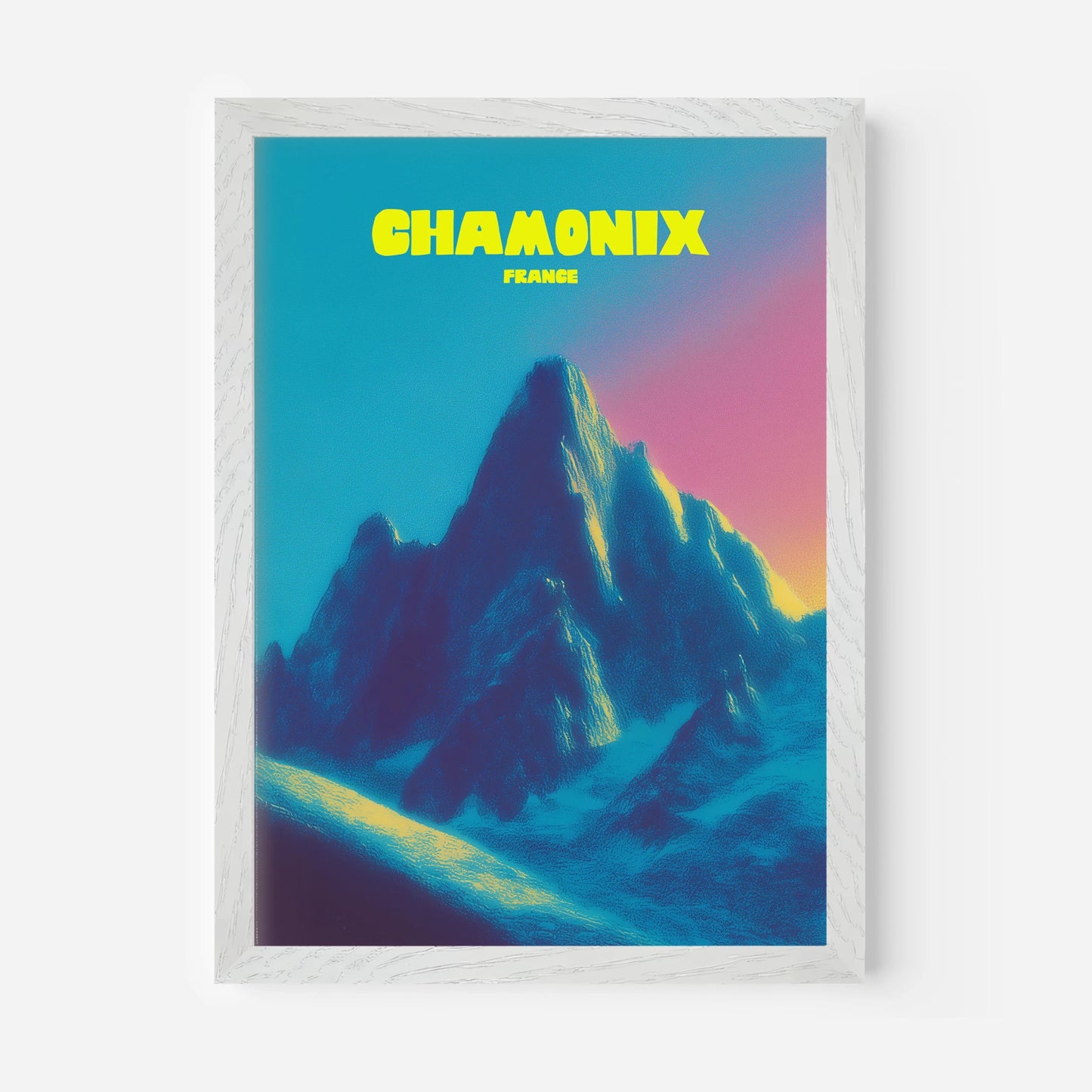 Chamonix France Ski Travel Poster - Postered