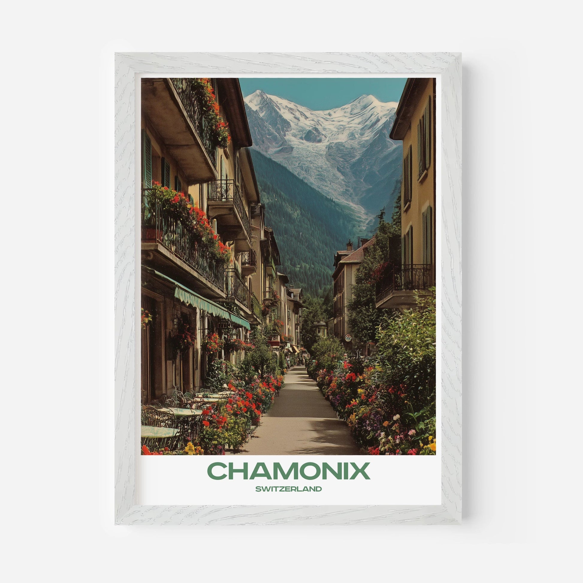 Chamonix Switzerland Europe Travel Poster - Postered