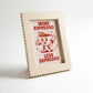 Magnetic Modular Squiggle Plastic Frame - Champagne - 5x7 Inch