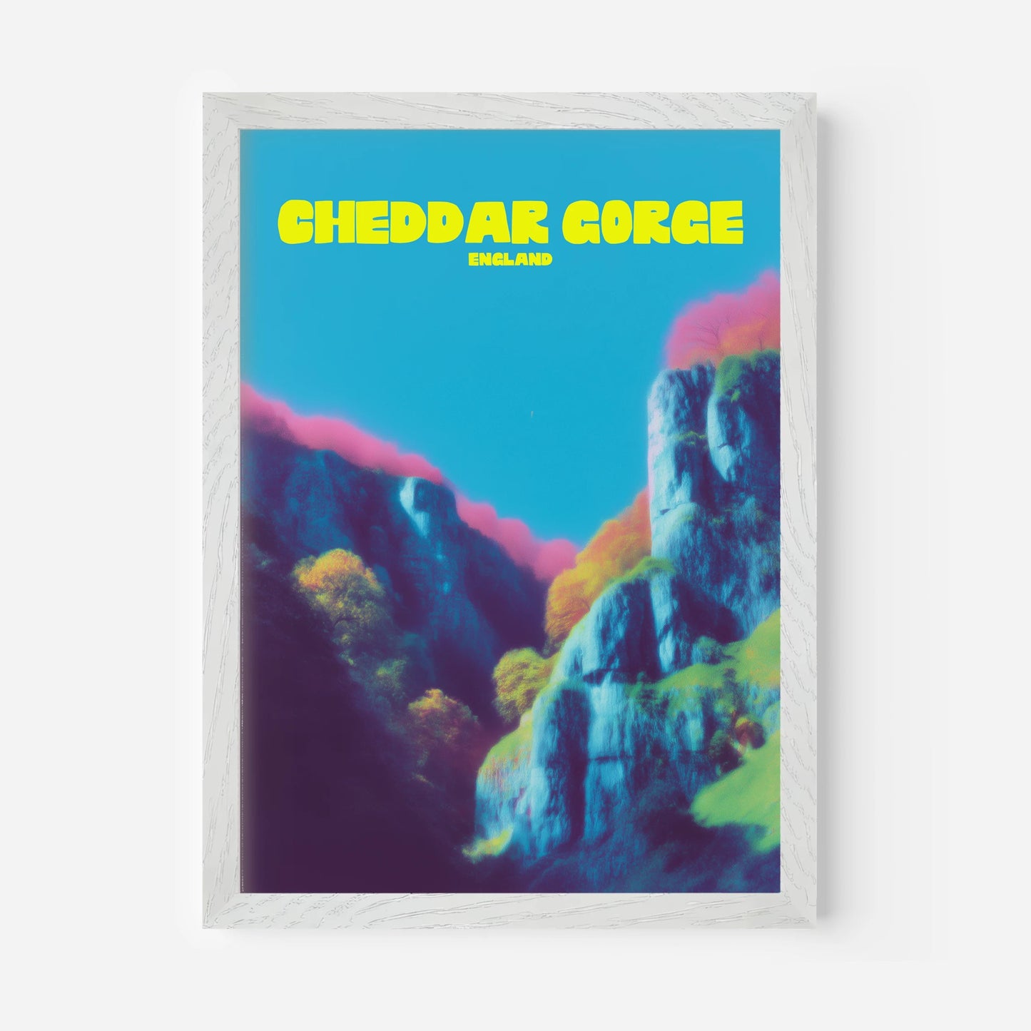 Cheddar Gorge Somerset England Travel Poster - Postered