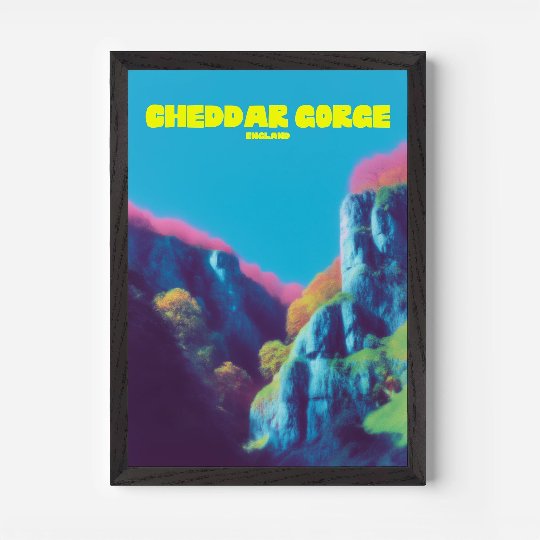 Cheddar Gorge Somerset England Travel Poster - Postered