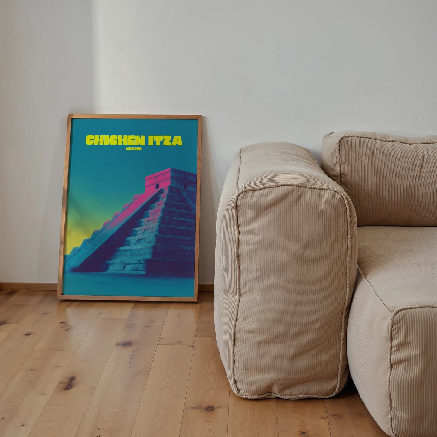 Chichen Itza Mexico Travel Poster - Postered