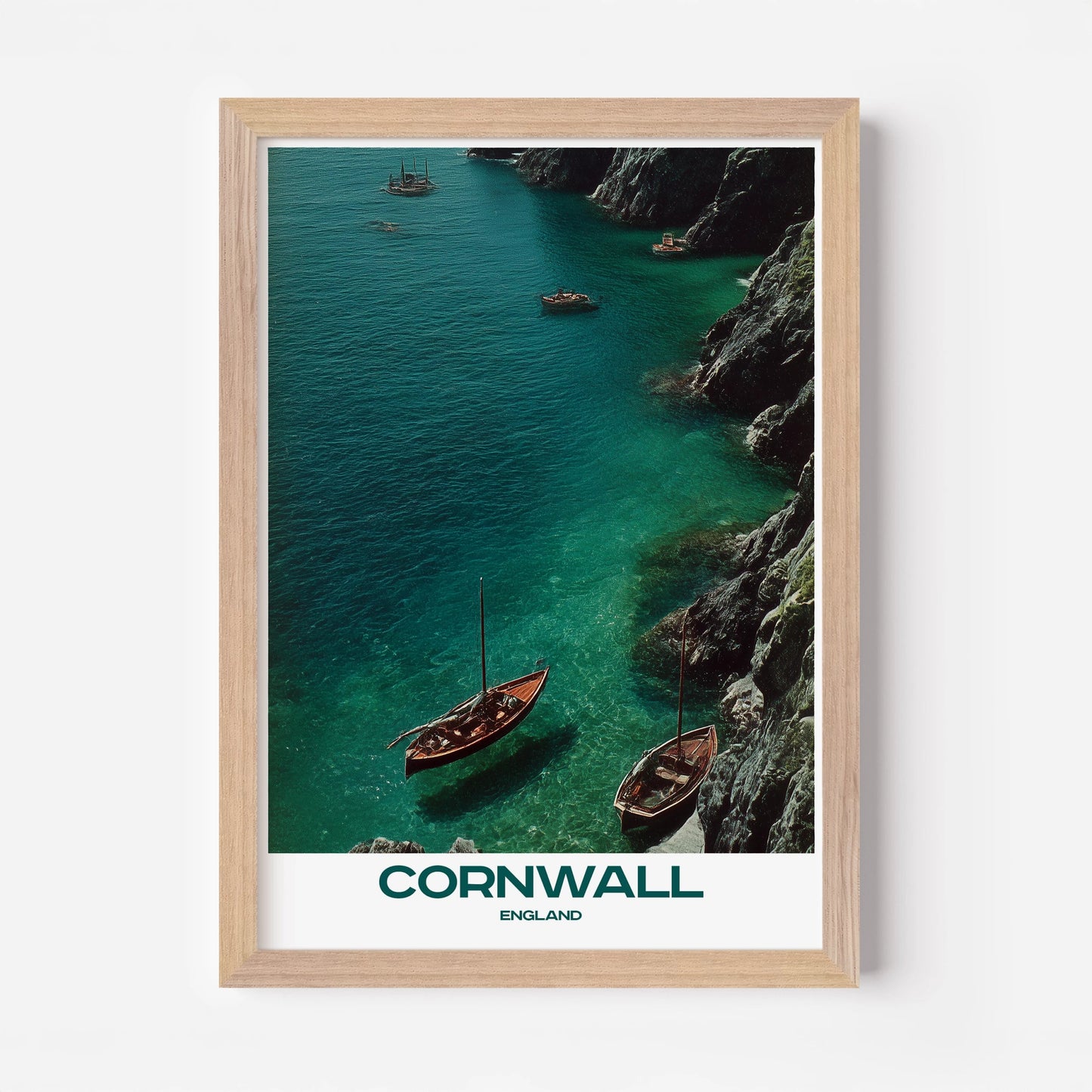 Cornwall England Europe Travel Poster - Postered