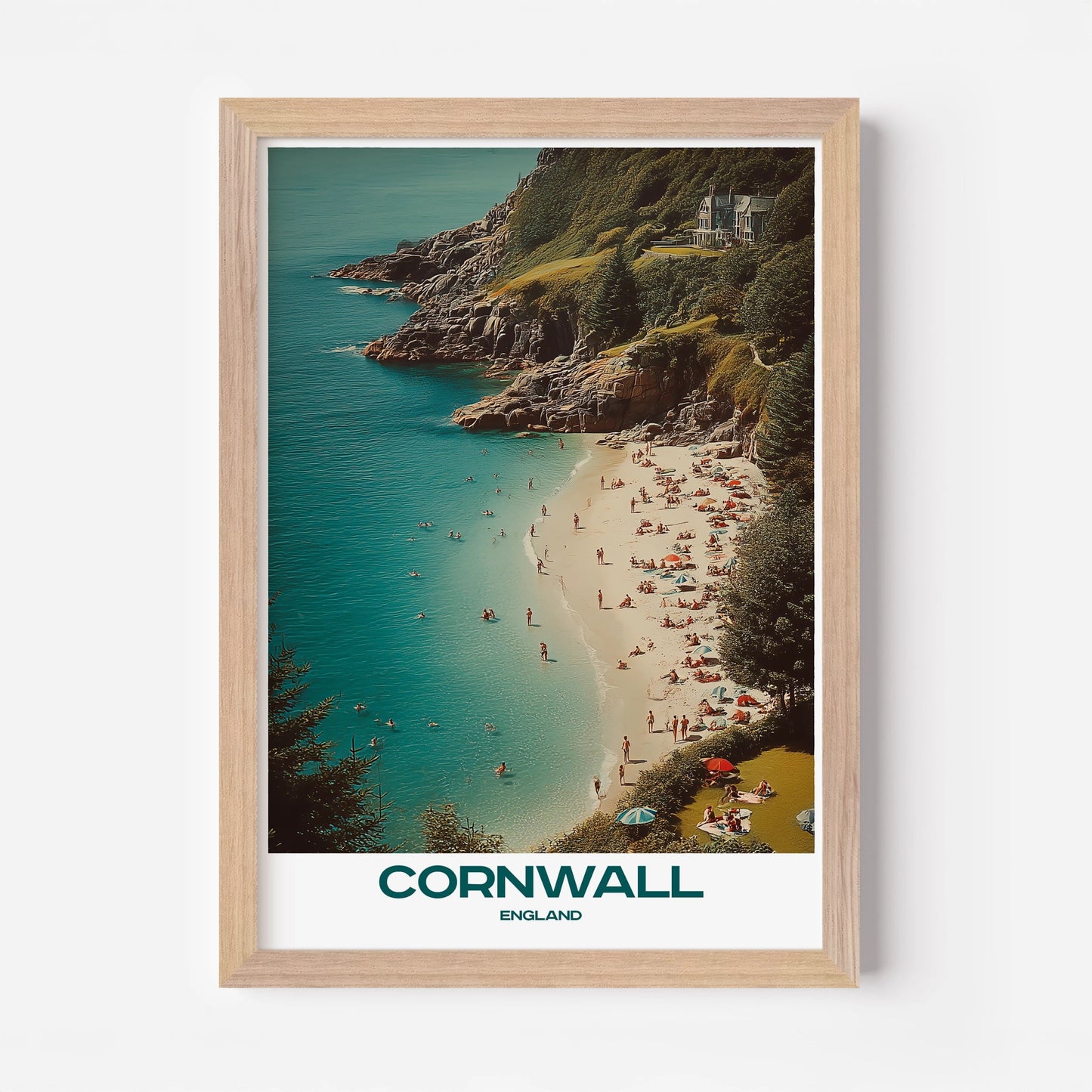 Cornwall England Europe Travel Poster - Postered
