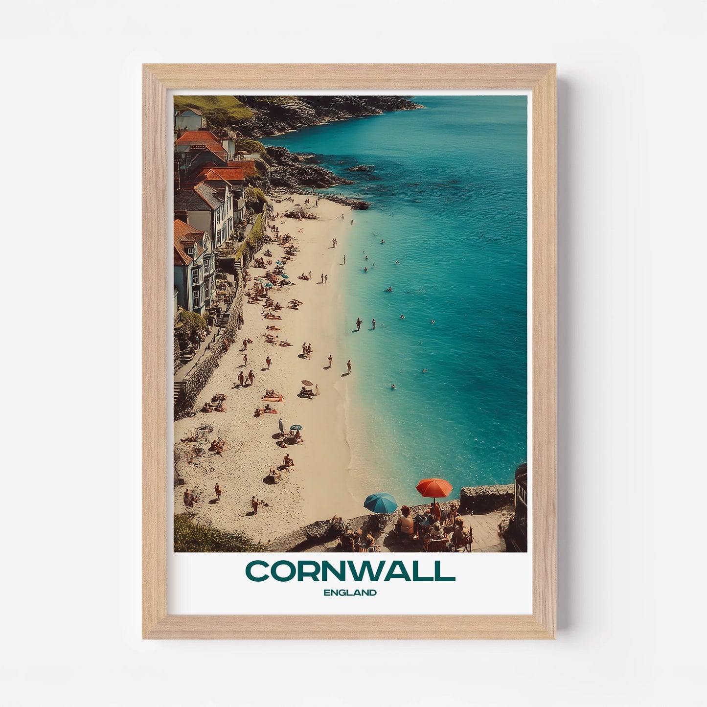 Cornwall England Europe Travel Poster - Postered