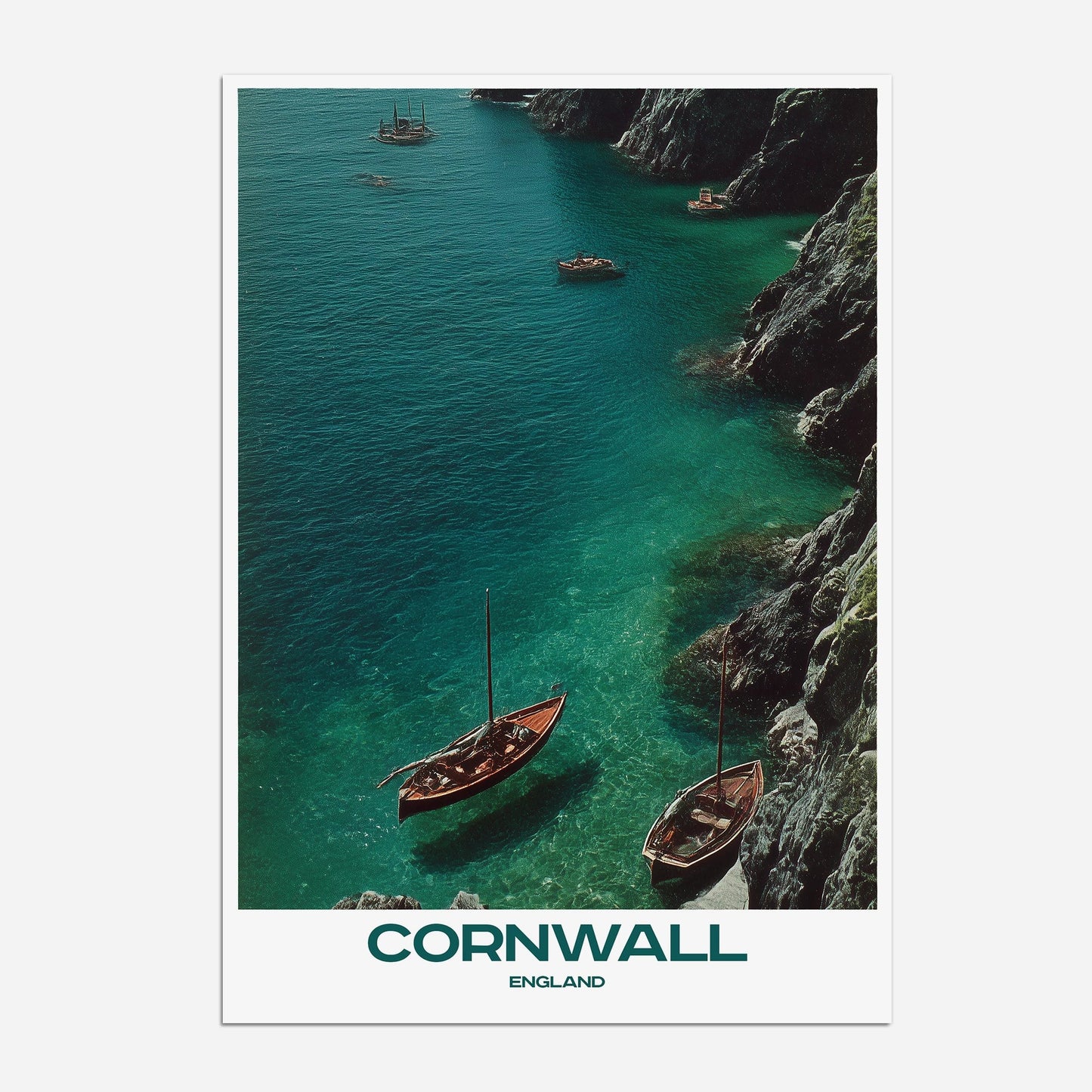 Cornwall England Europe Travel Poster - Postered