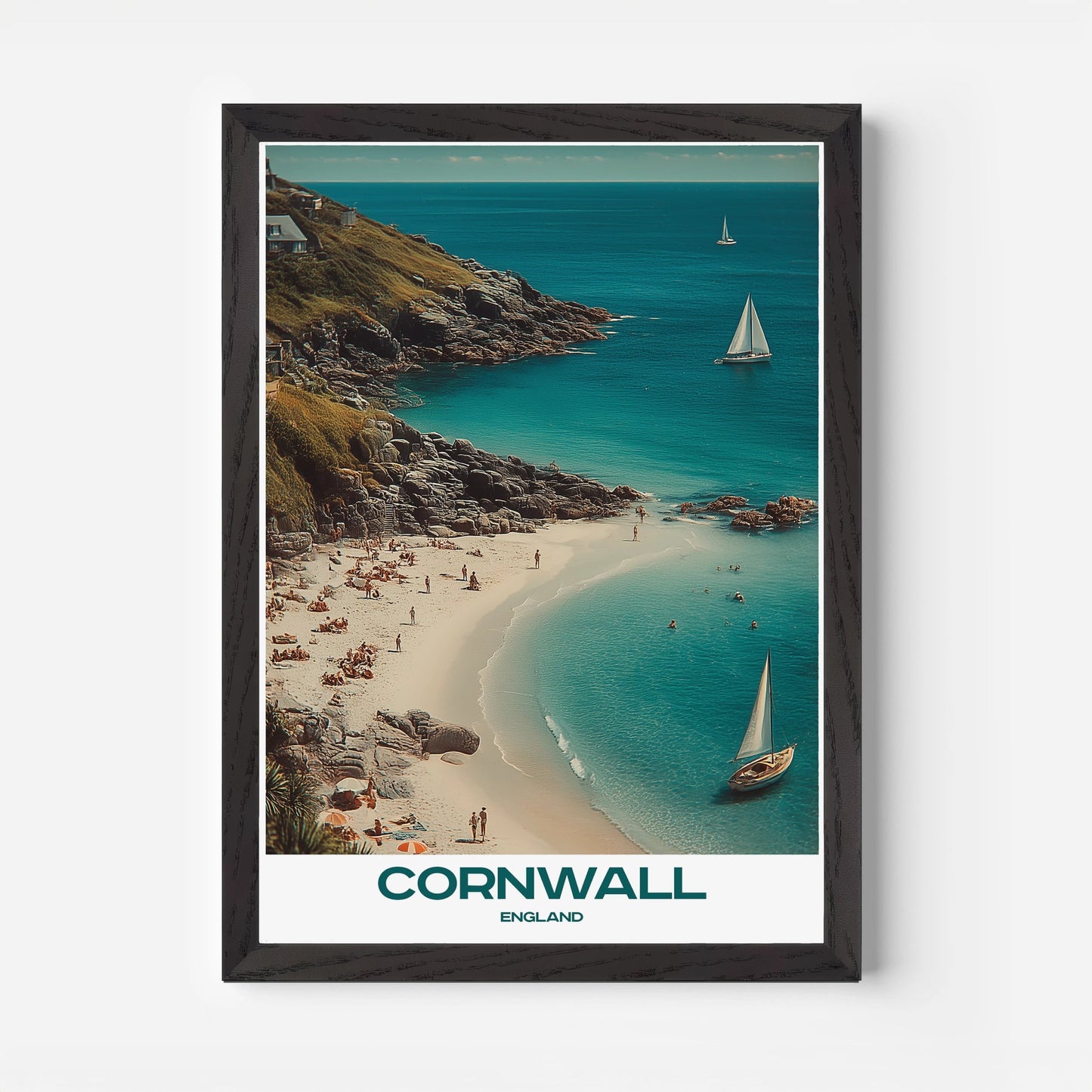 Cornwall England Europe Travel Poster - Postered