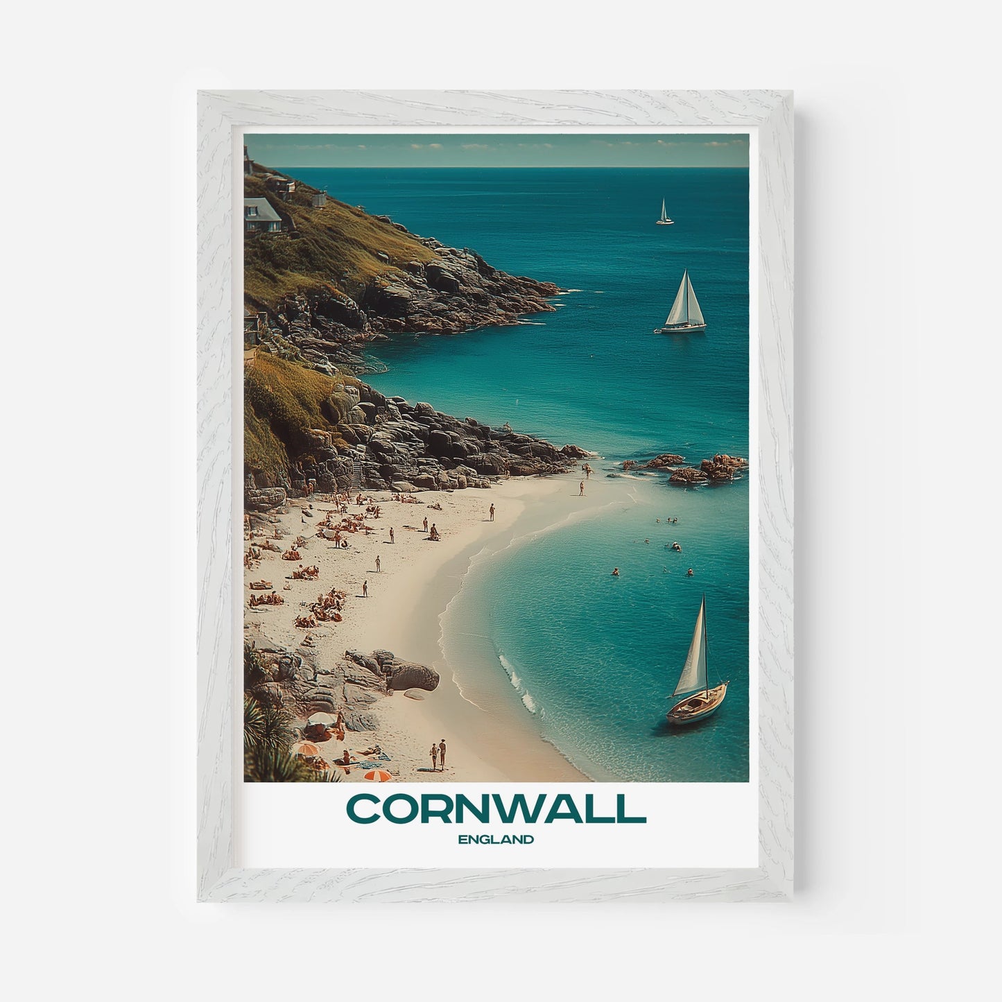 Cornwall England Europe Travel Poster - Postered