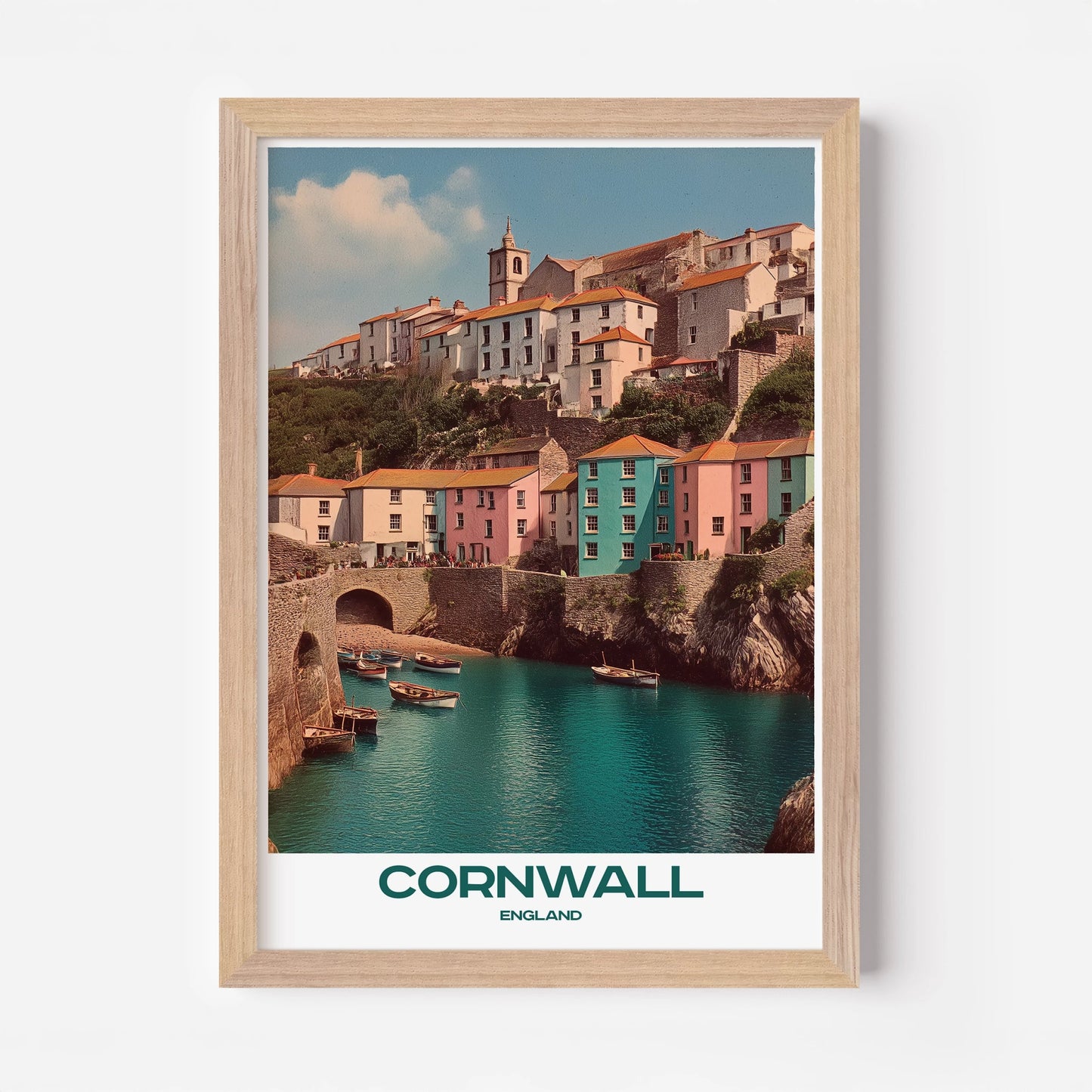 Cornwall England Europe Travel Poster - Postered