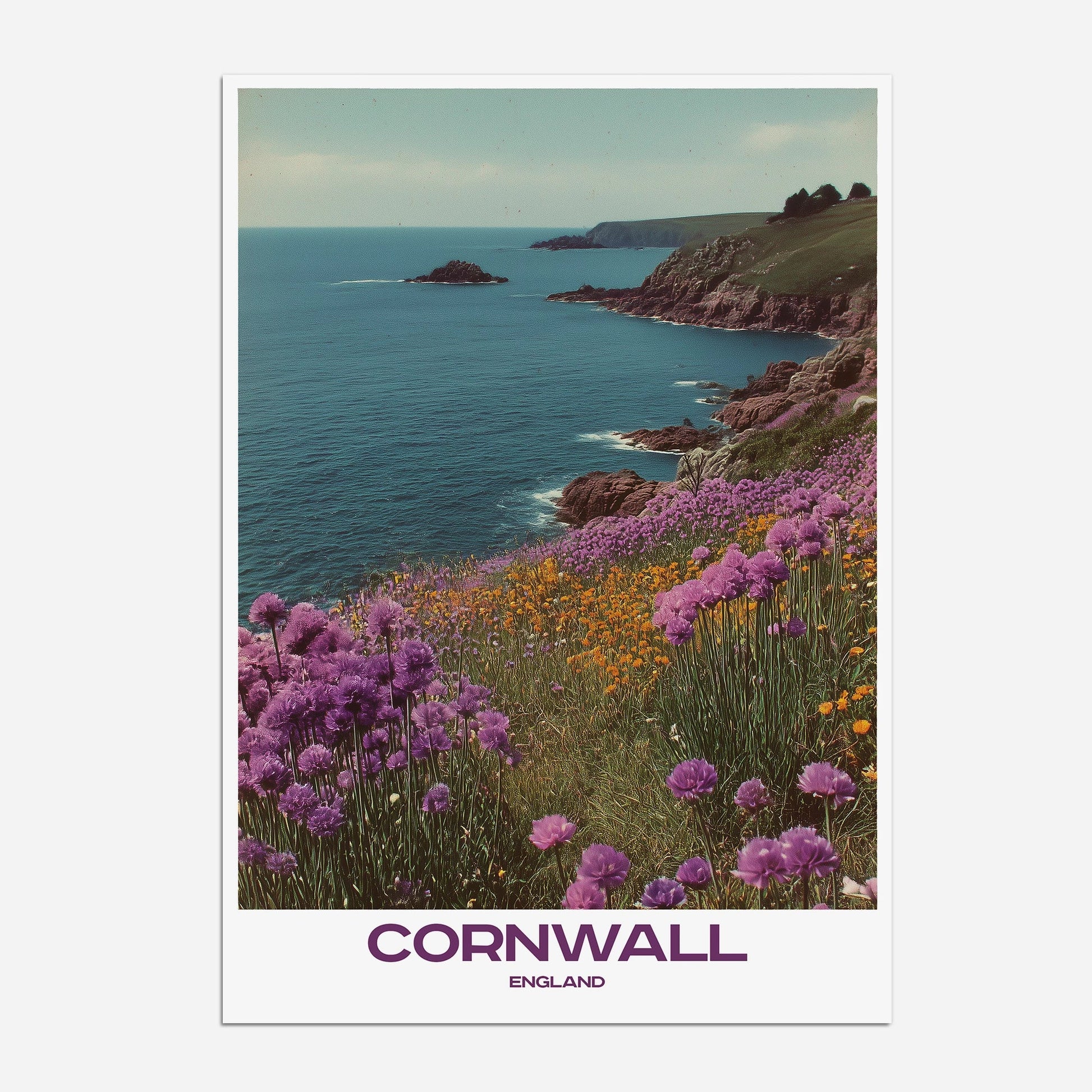 Cornwall England Europe Travel Poster - Postered
